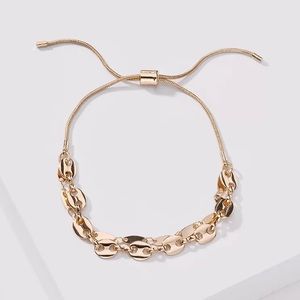 Gold Plated Adjustable Slide Multilayer Bracelet